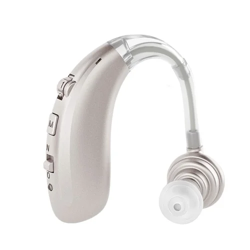 A-360B Silbernes Bluetooth-Hörgerät mit 50-Stunden-Akku und 3 Geräuschmodi – 6 Lautstärkestufen #26240010