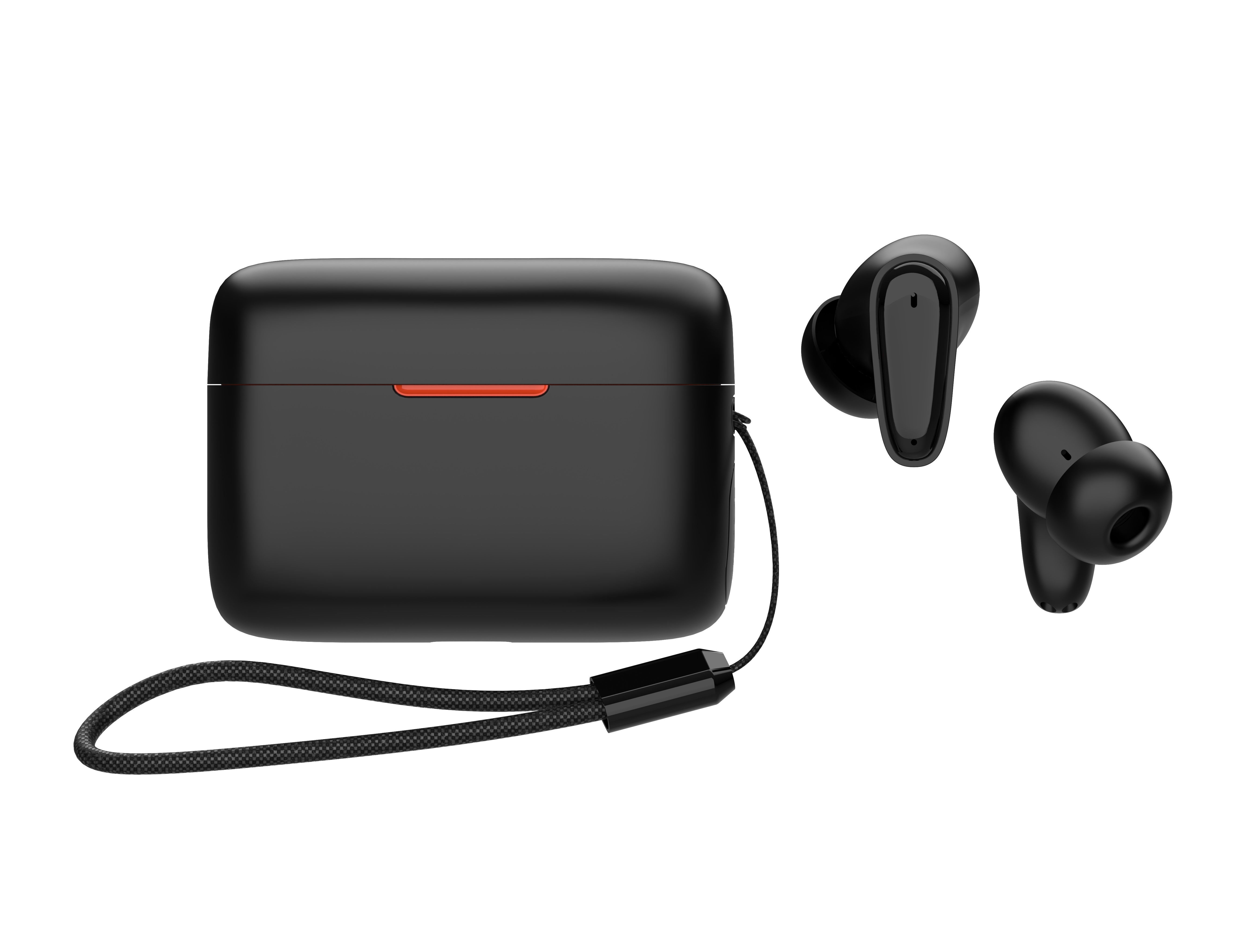 A-383 Pair Black Easy Touch Hearing Aids LED Battery Display Rechargeable #26240014