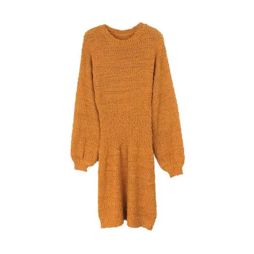 Chunky Knit Sweater Dress Long Sleeve Fall Winter