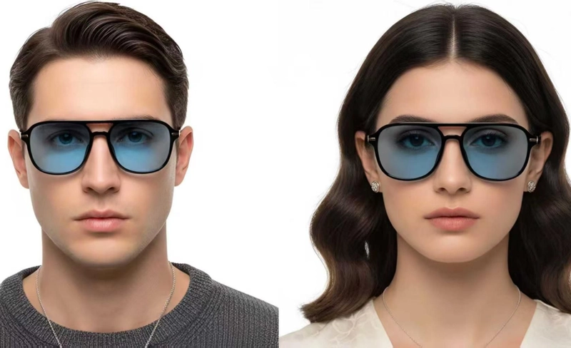 Aviator Black Plastic Sunglasses #BS2503-0291