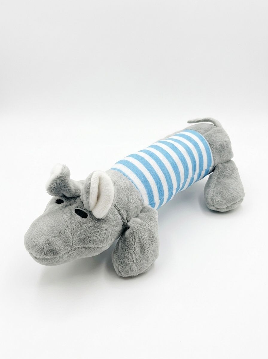 Plush Striped Animal Dog Toy