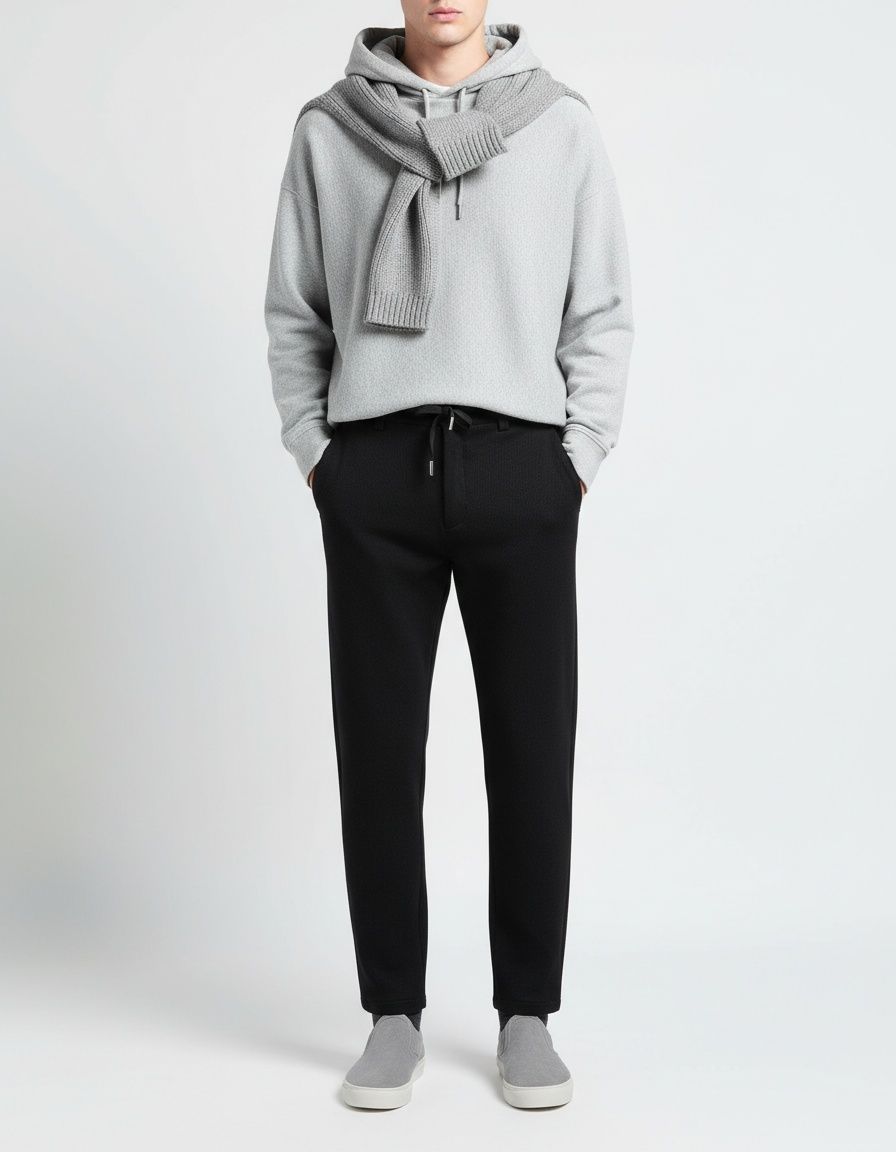 Thickened Business Casual Men's Trousers for Autumn and Winter