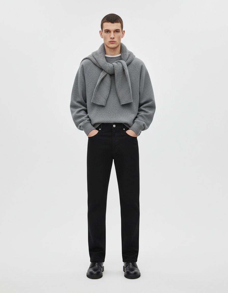 Breathable Straight-Leg Men's Trousers for Spring Business Casual Wear