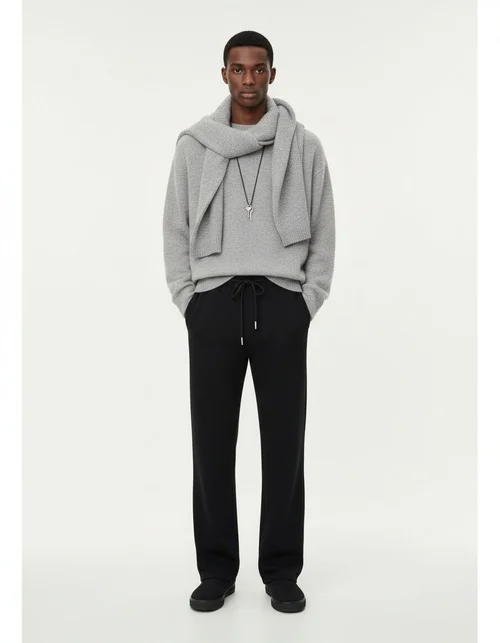 Spring Casual Slightly Wide Straight Leg Men's Trousers