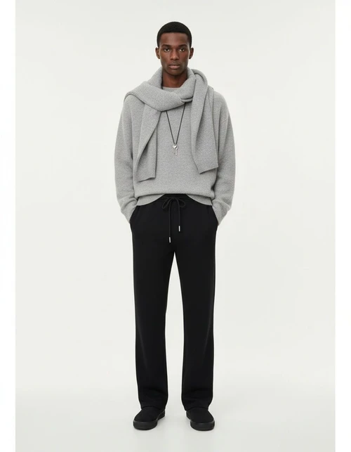 Spring Casual Slightly Wide Straight Leg Men's Trousers