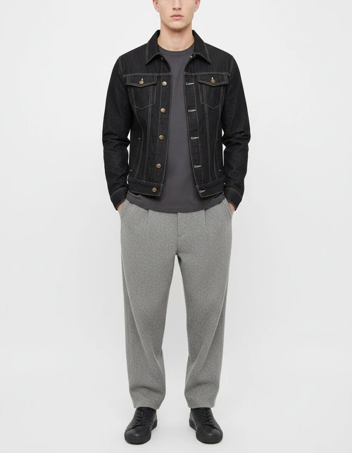 Slim Fit Autumn/Winter Men's Denim Jacket