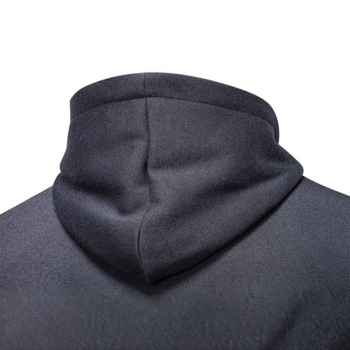 Felpa invernale da uomo premium con fodera in pile e blocchi di colore.