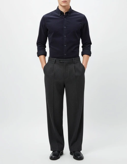 Slim Fit Autumn Men's Corduroy Shirt