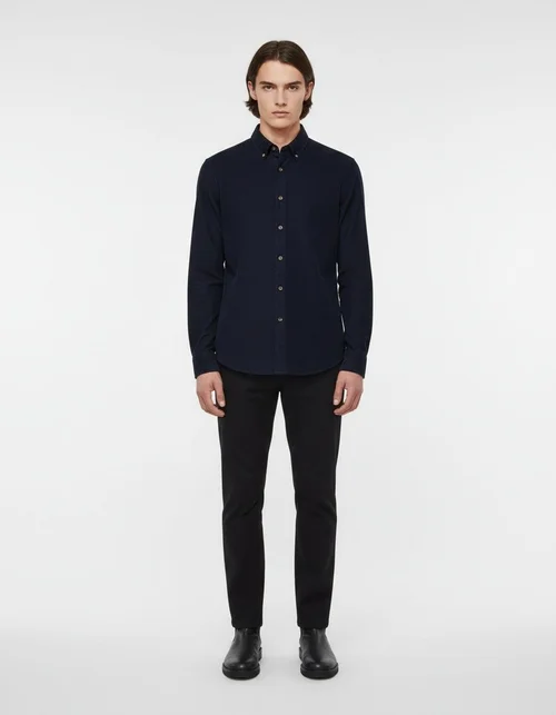 Business Casual Long-Sleeve Men's Shirt for Autumn and Winter