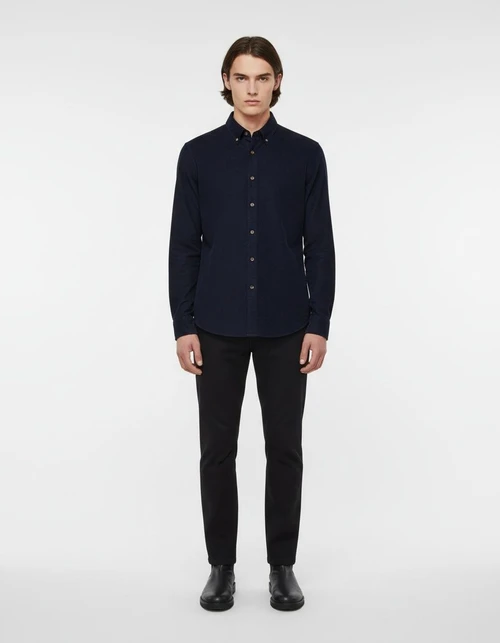 Business Casual Long-Sleeve Men's Shirt for Autumn and Winter