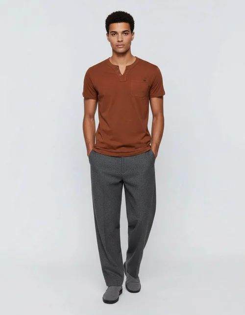 Slim Fit Short Sleeve Pocket T-shirt for Men, Breathable Summer Casual Menswear