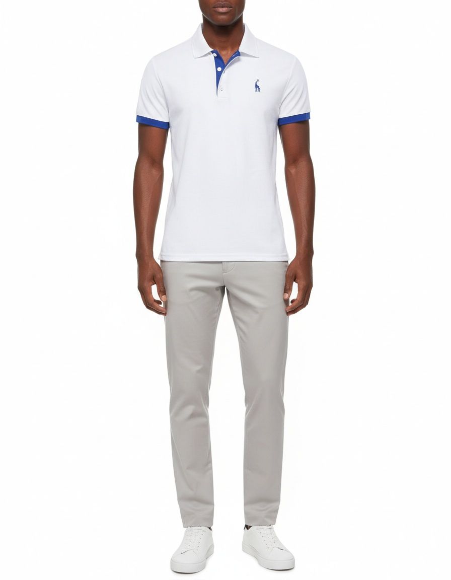 Breathable Short Sleeve Polo Shirt with Embroidery logo for Men