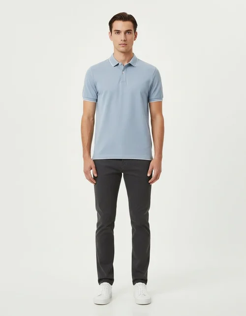Breathable Summer Business Casual Men's Polo Shirt
