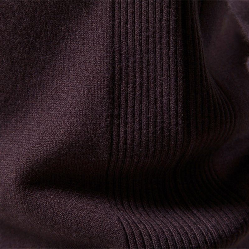 Thickened Crew Neck Slim Fit Winter Sweater for Menswear