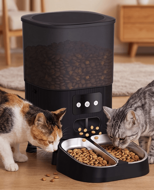 Smart WiFi Automatic Pet Feeder for Cats & Dogs - 4.5L - Square Shape Wi-Fi version