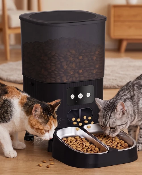 Smart WiFi Automatic Pet Feeder for Cats & Dogs - 4.5L - Square Shape Wi-Fi version