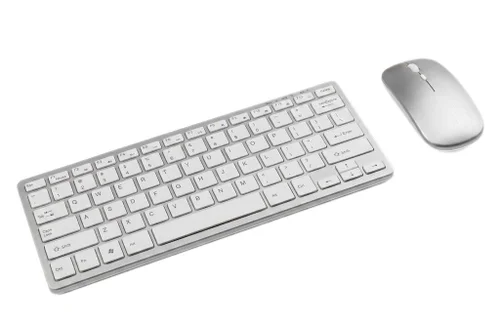 Ensemble clavier et souris sans fil 2,4 GHz rechargeable avec DPI réglable
