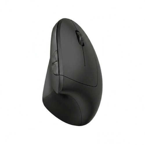Ergonomic Vertical Wireless Mouse, Bluetooth 5.3 & 2.4G, 1600 DPI, Silent Click, Skin-Like Material - Model 7043