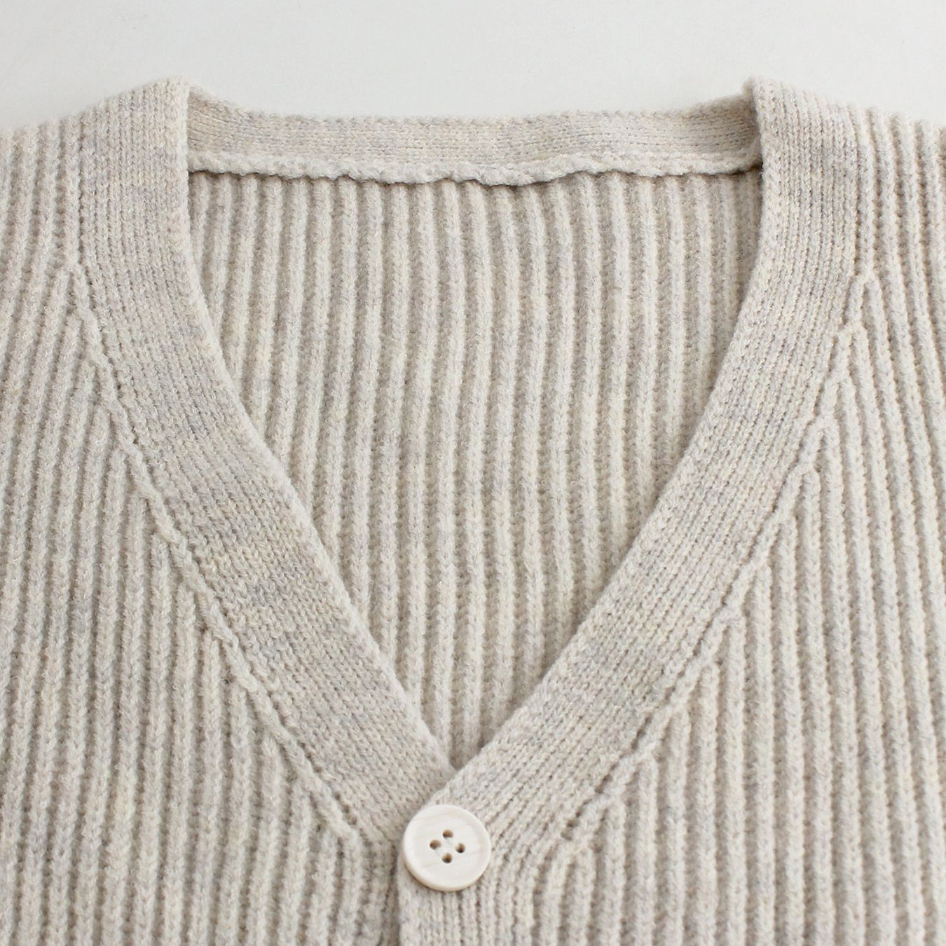 Ribbed Knit Button Down Vest Sleeveless V Neck Cardigan SSU-00045