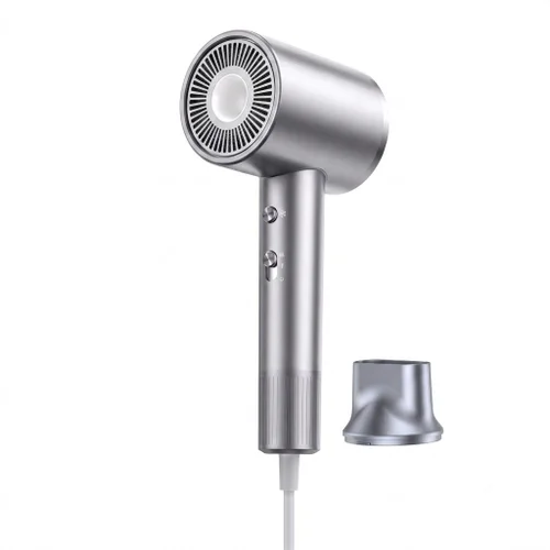 D1 Ionic Hair Dryer, 1400W Professional Blow Dryer with 3 Speed Settings, Negative Ion Hair Care for Home Use (Grey)