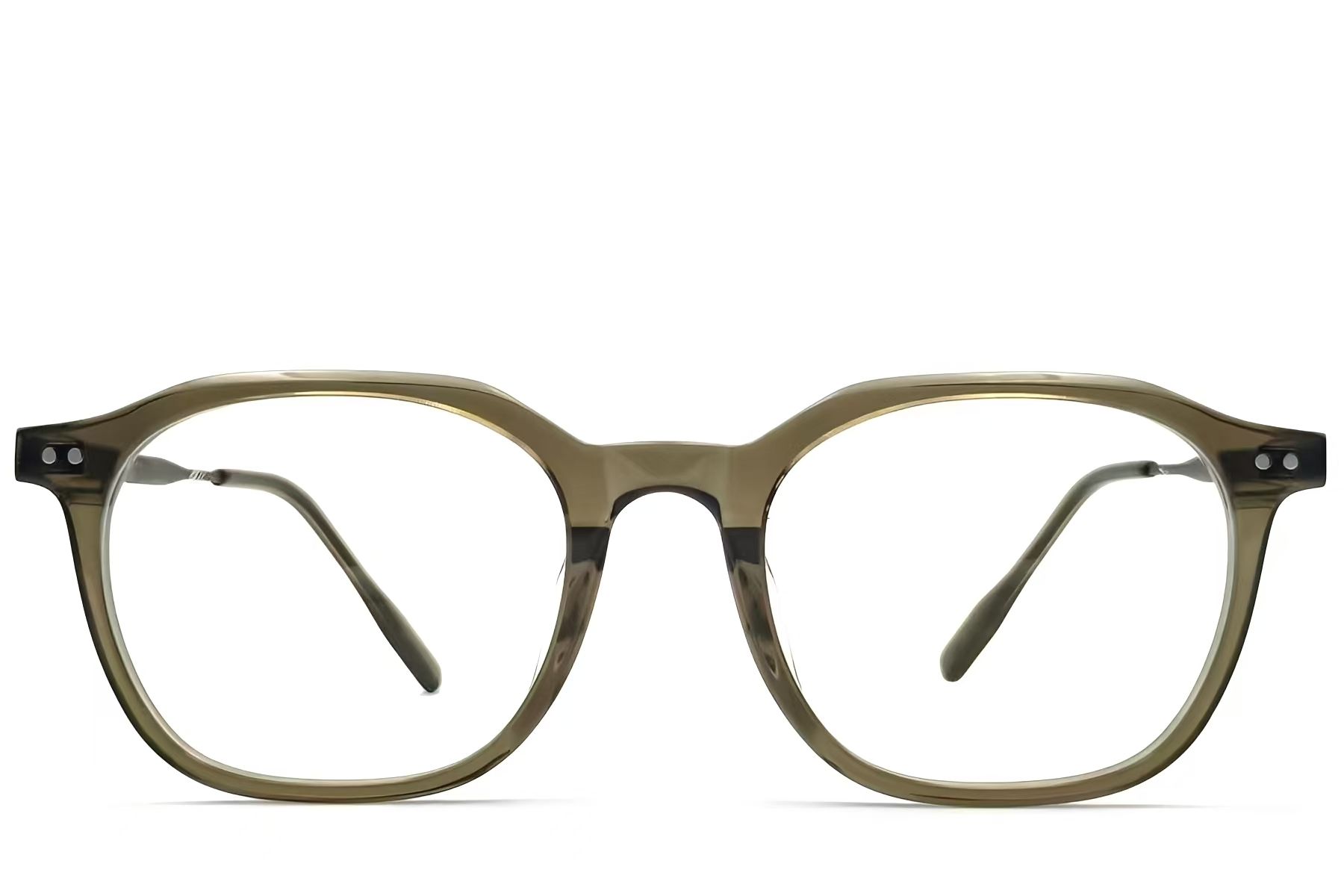 Rectangular Green Titanium Glasses #BS1913-0551
