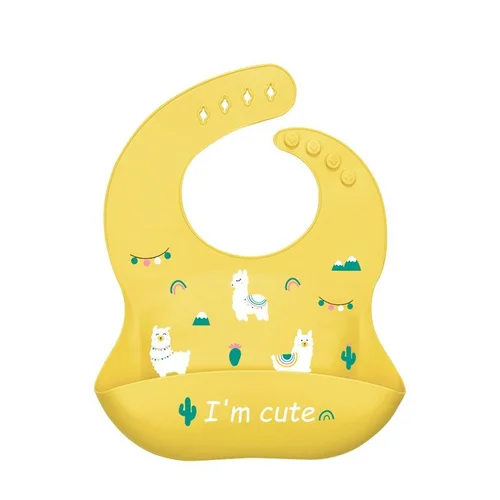 Cute Animal Silicone Baby Bib - Waterproof & Adjustable