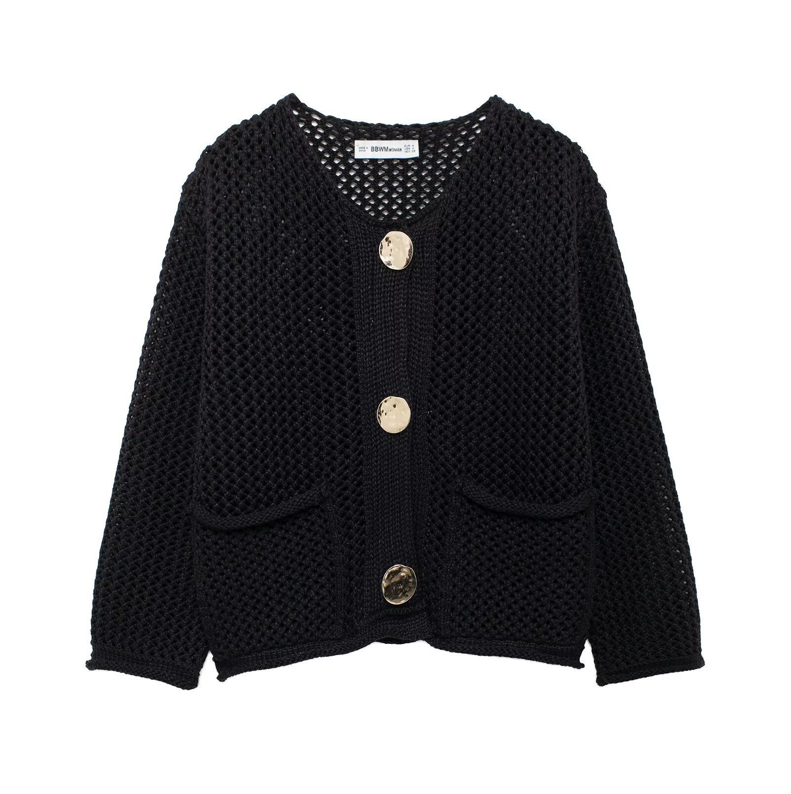 Cardigan a maglia grossa - Capospalla di tendenza in stile europeo KUN-00145