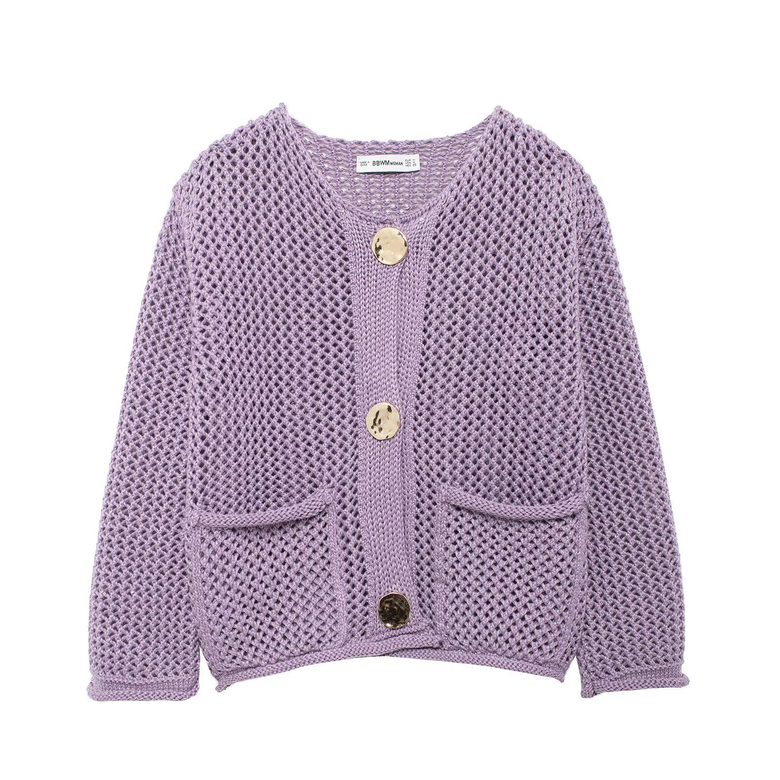 Cardigan a maglia grossa - Capospalla di tendenza in stile europeo KUN-00145