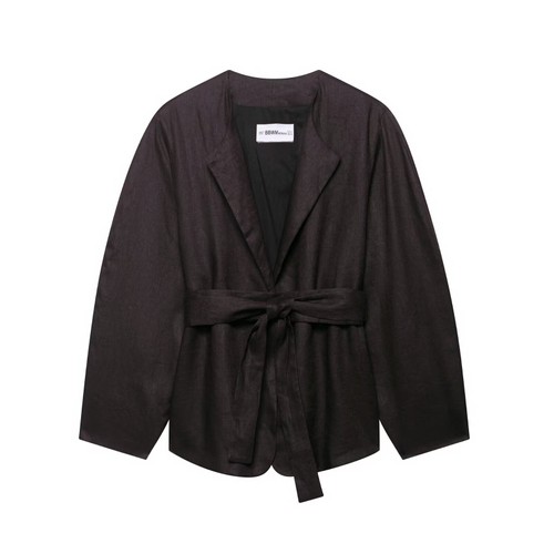 Conjunto de kimono de lino y pantalón globo - Estilo europeo KUN-00035