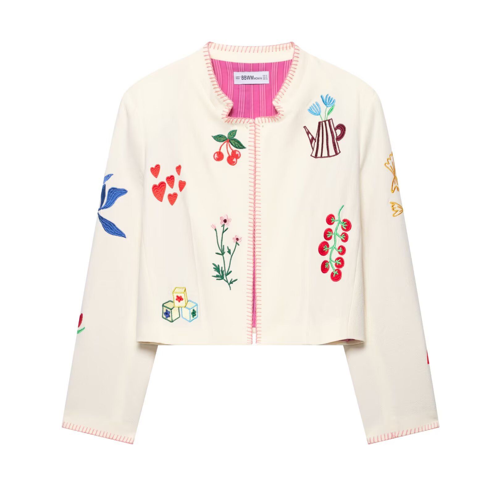 Embroidered Women's Casual Fashion Jacket KUN-00170