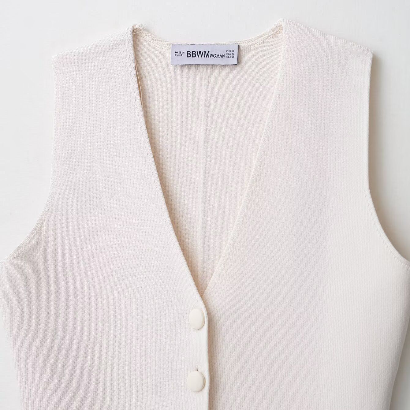 Knit Vest Button Detail - Chic European Style KUN-00107