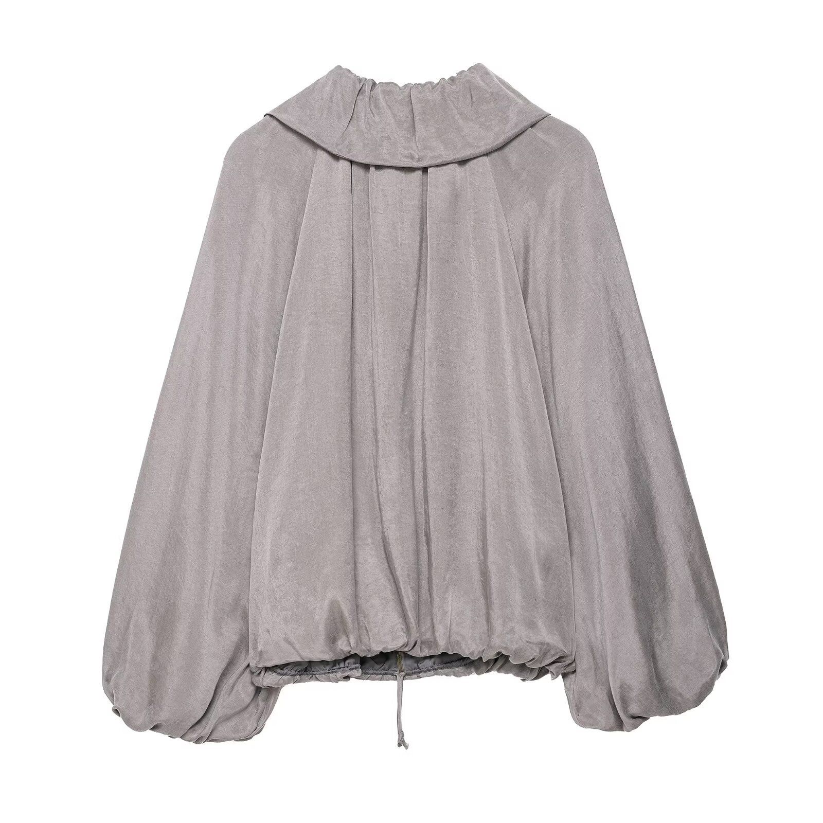 Satin Bomber Jacket & Wide Leg Pants Set KUN-00041