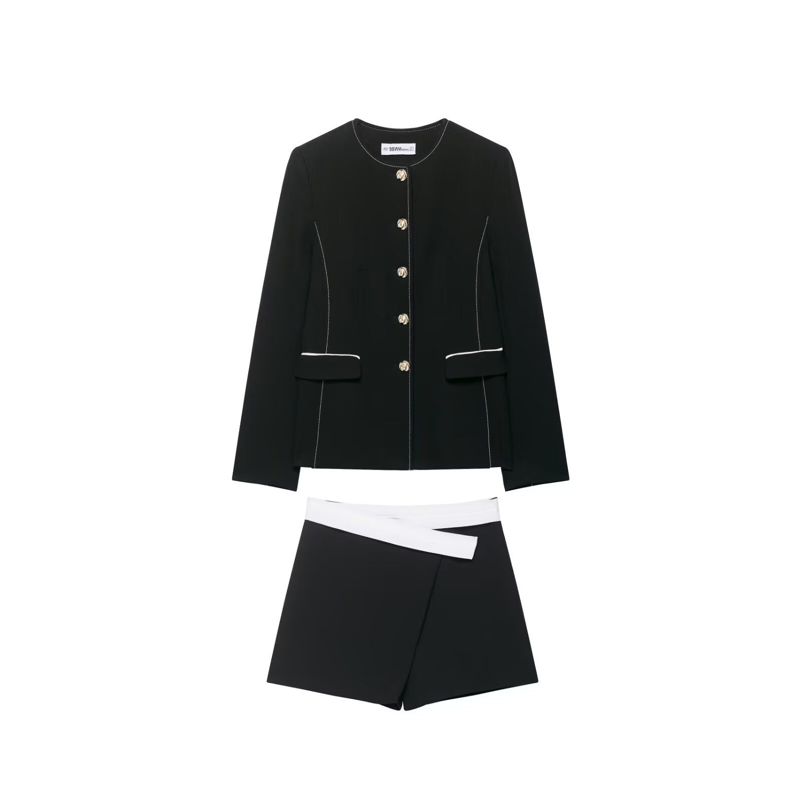 Tailleur blazer pour femme - Détails de finitions KUN-00018