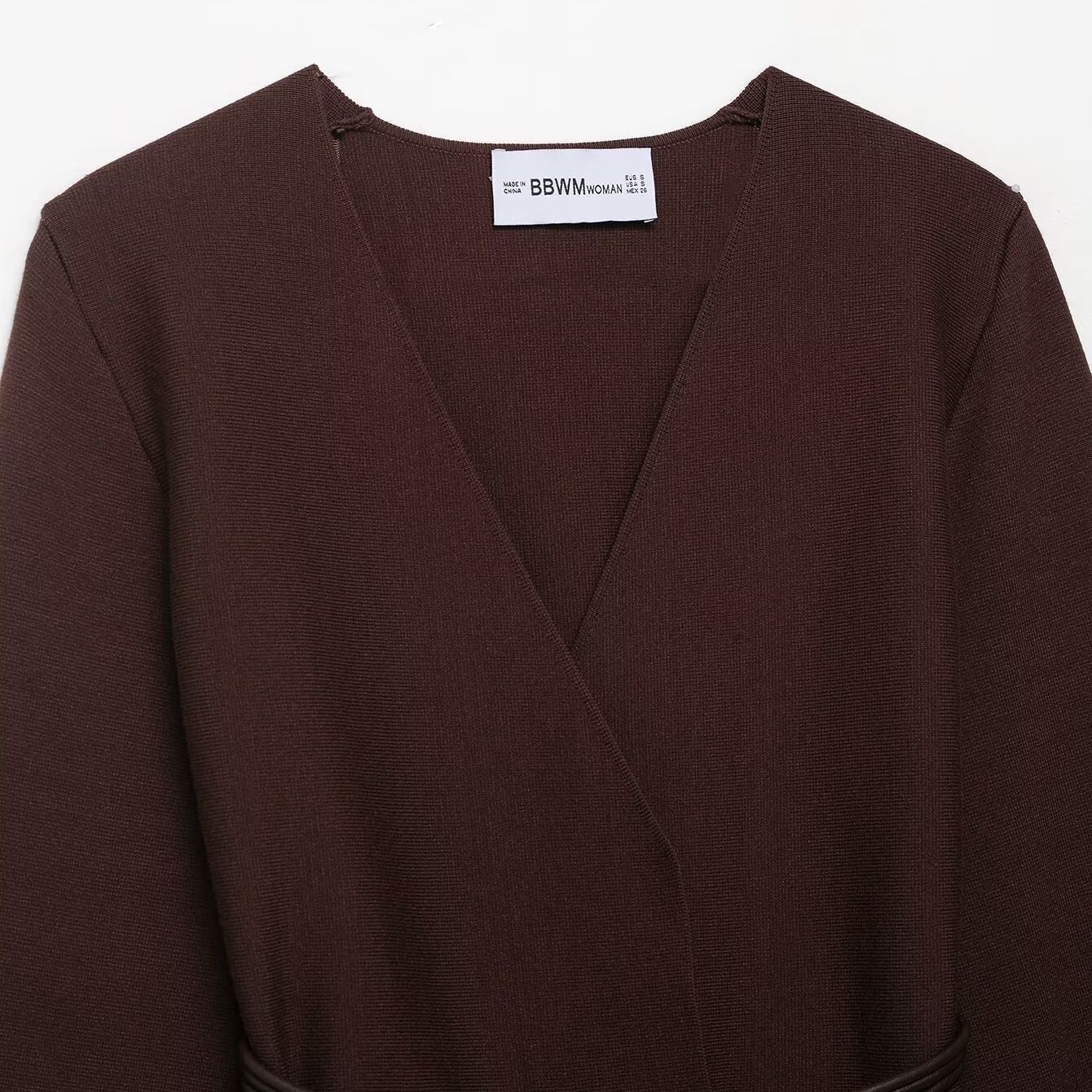 Knit Cardigan Sweater with Belt - European Chic Style KUN-00052