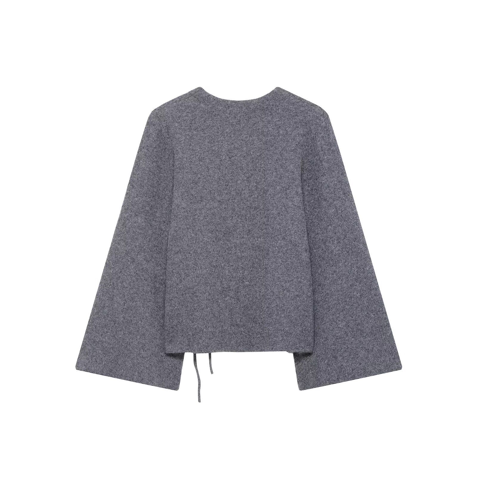 Knit Cardigan Women's Stylish Split Sleeve Sweater KUN-00004