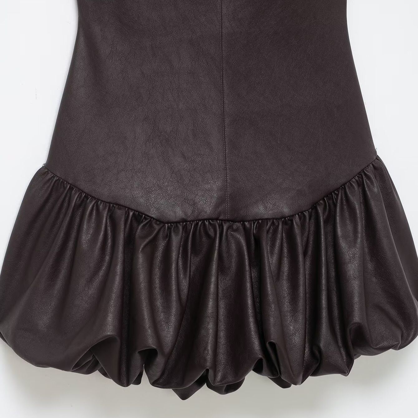 Jumpsuitjurk van imitatieleer - Europese stijl KUN-00029