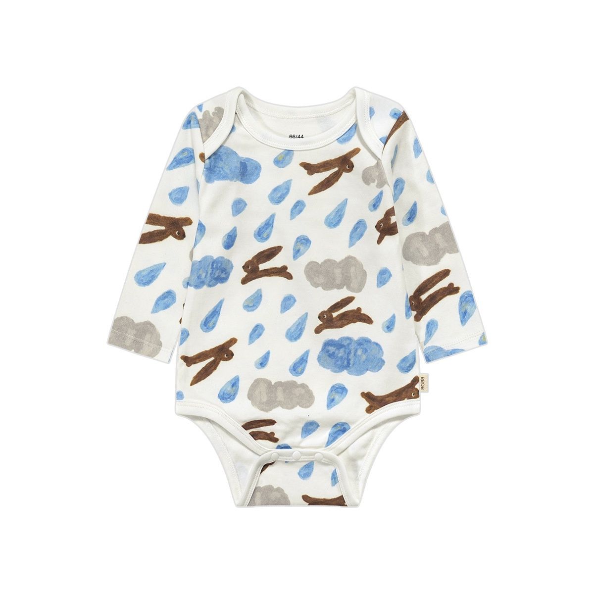Pure Bamboo Fiber Kimono Bodysuit for Newborns