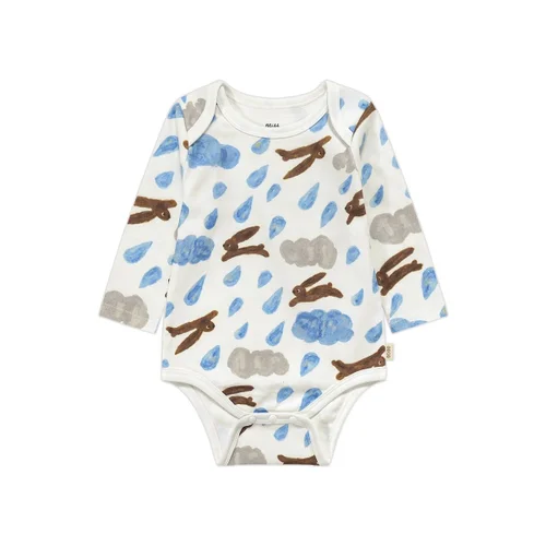 Pure Bamboo Fiber Kimono Bodysuit for Newborns