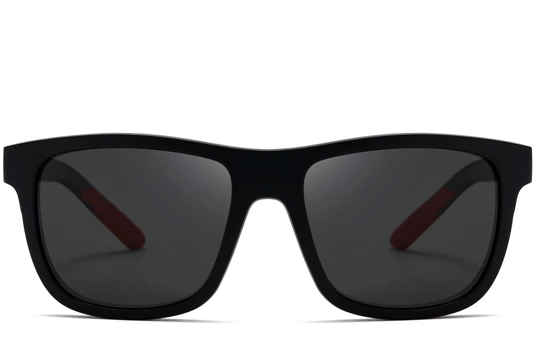 Rectangular Black TR90 Sunglasses #BS0205-0003