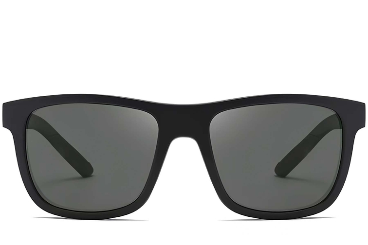 Rectangular Grey TR90 Polarized Sunglasses #BS0205-0004