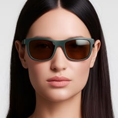 Rectangular Green TR90 Sunglasses #BS0205-0006