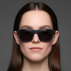 Rectangular Blue TR90 Sunglasses #BS0205-0007