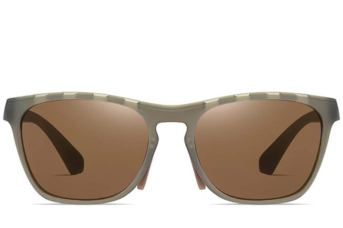 Rectangular Brown TR90 Sunglasses #BS0205-0009