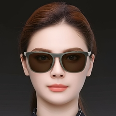 Rectangular Brown TR90 Sunglasses #BS0205-0009
