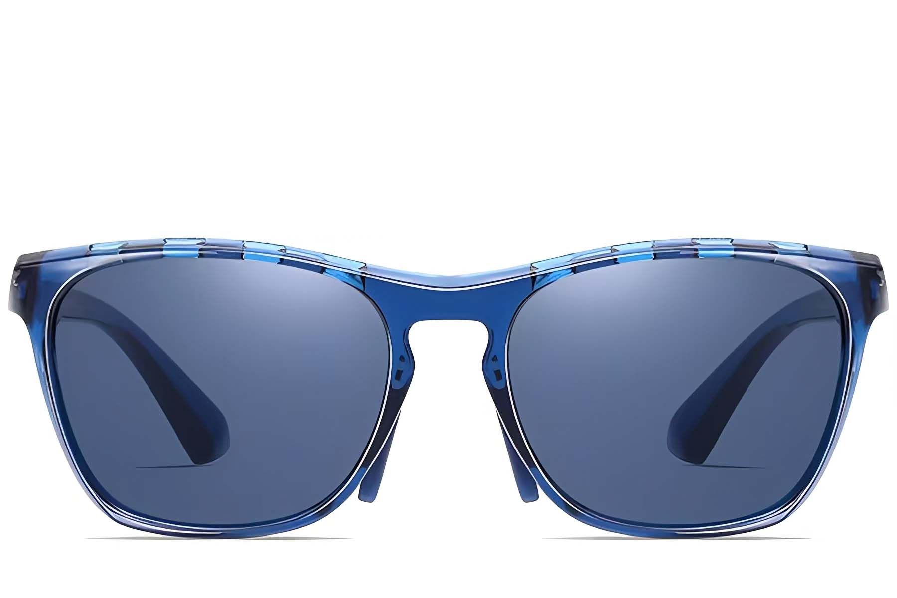 Rectangular Blue TR90 Sunglasses #BS0205-0011