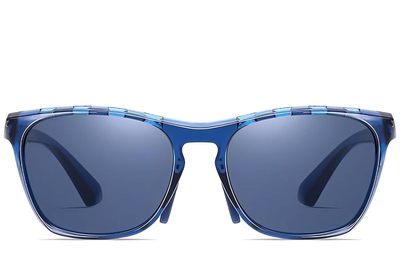 Rectangular Blue TR90 Sunglasses #BS0205-0011