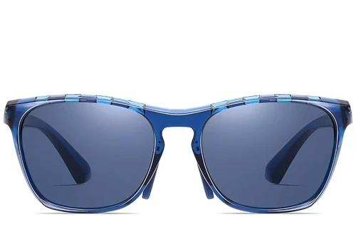 Rectangular Blue TR90 Sunglasses #BS0205-0011