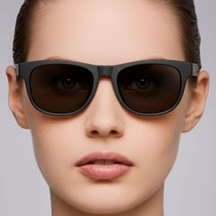 Rectangular Black TR90 Sunglasses #BS0205-0012
