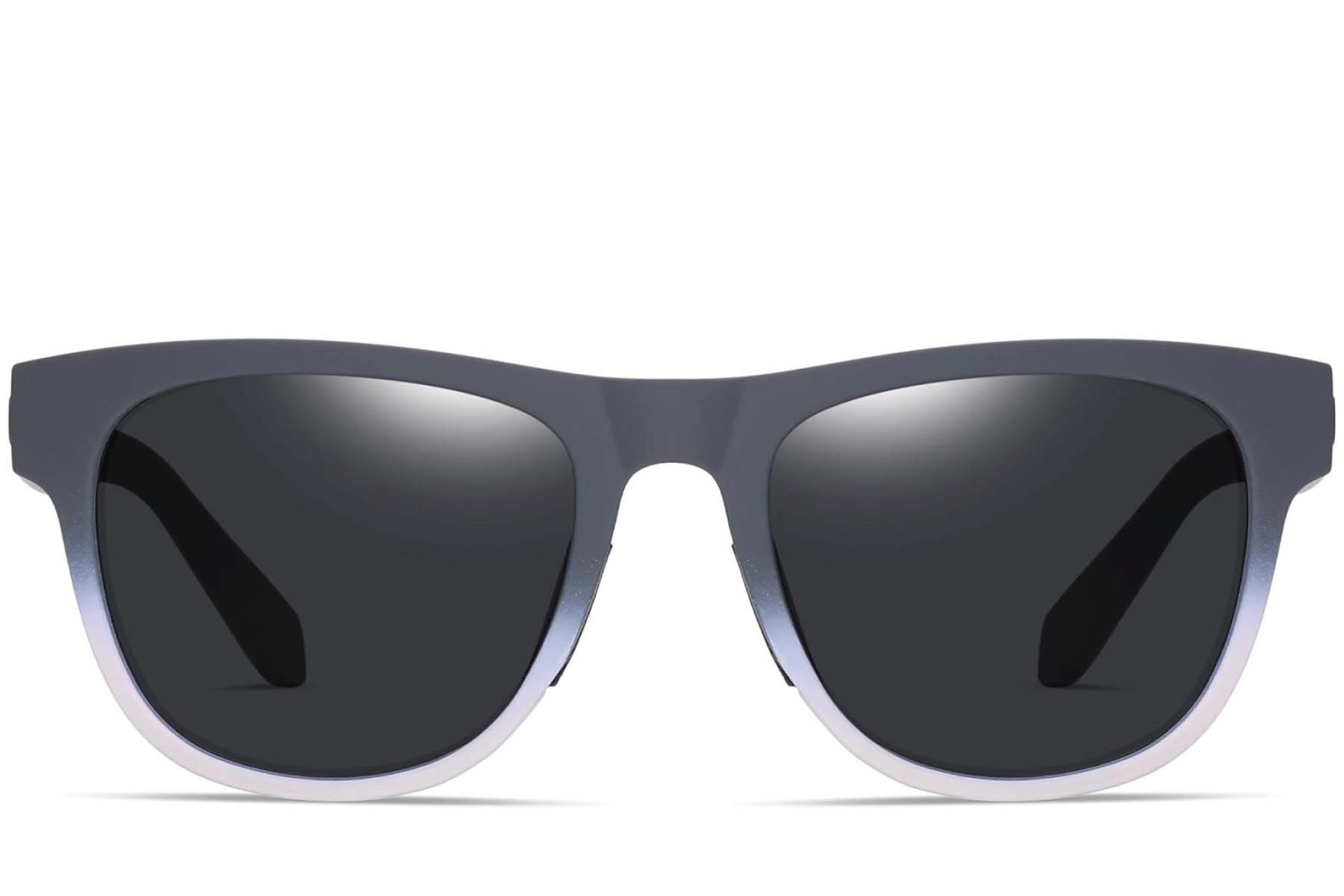 Rechthoekige grijze TR90 zonnebril #BS0205-0013