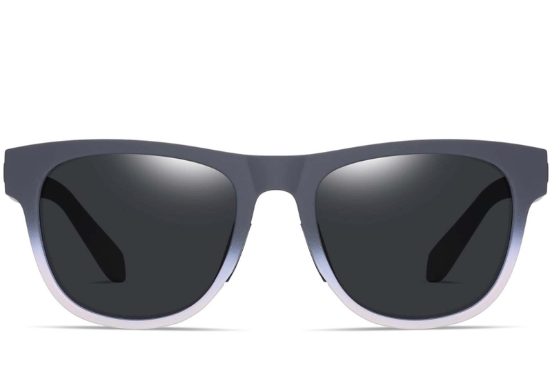 Rechthoekige grijze TR90 zonnebril #BS0205-0013